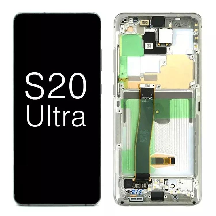 Samsung Galaxy S20 üçün Ultra G988 5G OLED ENROW LCD SOUCH ekran dəyişdirmə