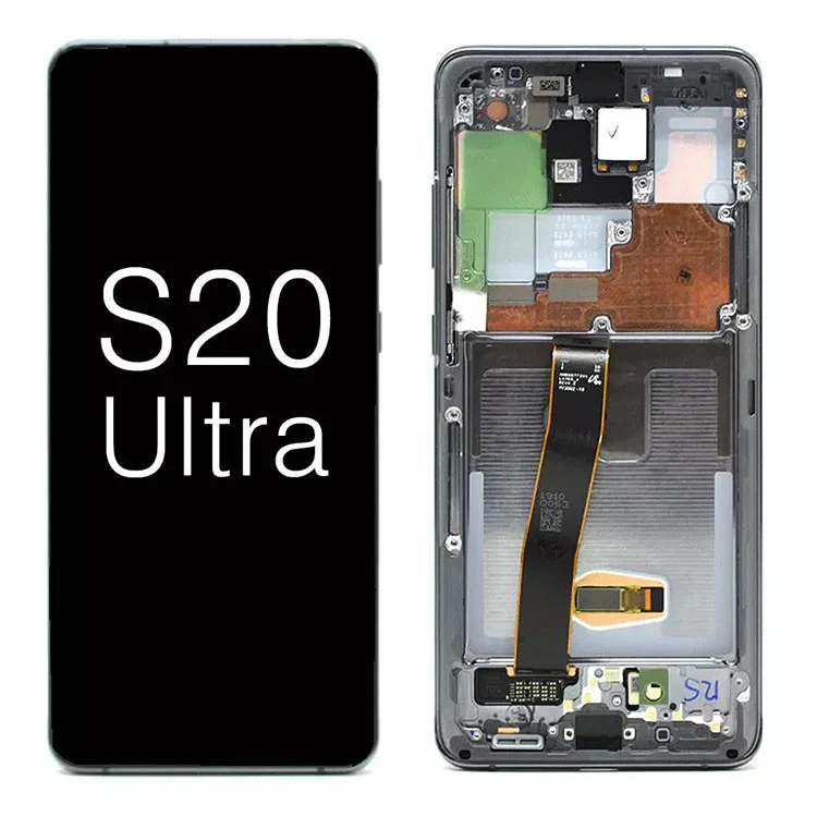 Samsung Galaxy S20 üçün Ultra G988 5G OLED ENROW LCD SOUCH ekran dəyişdirmə