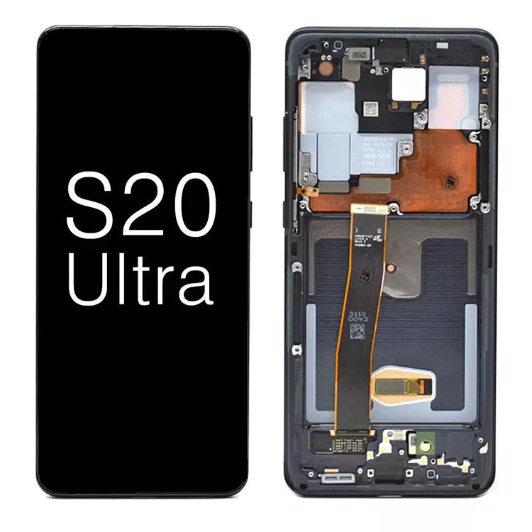 Samsung Galaxy S20 üçün Ultra G988 5G OLED ENROW LCD SOUCH ekran dəyişdirmə